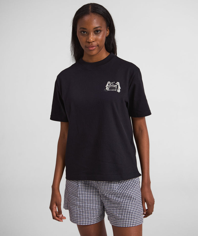 FOM x SANCCOB Ladies Pengpong Graphic Tee - Black