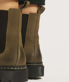 Ladies Leather Chelsea Boot - Taupe