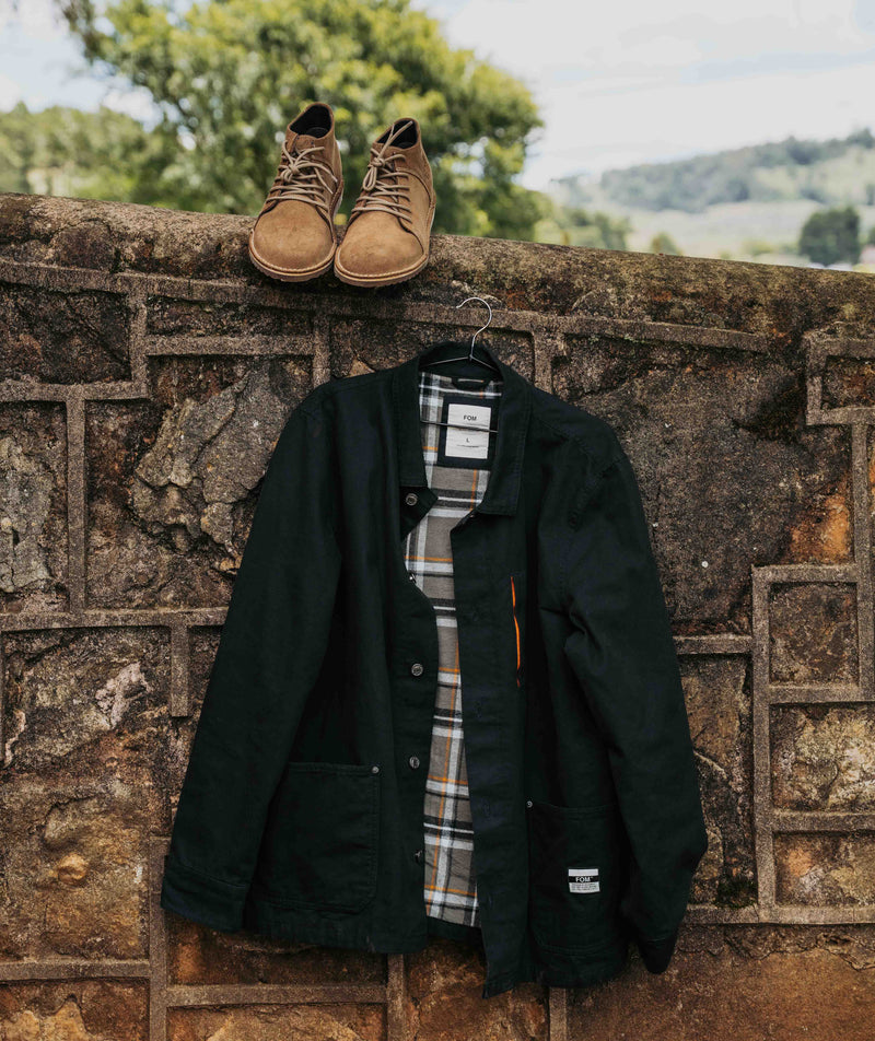Mens Canvas Jacket - Black