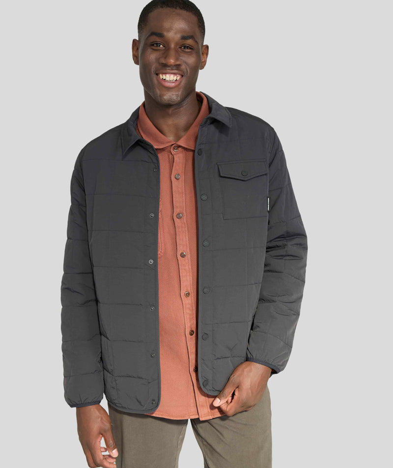 Mens Quilted Jacket - Black